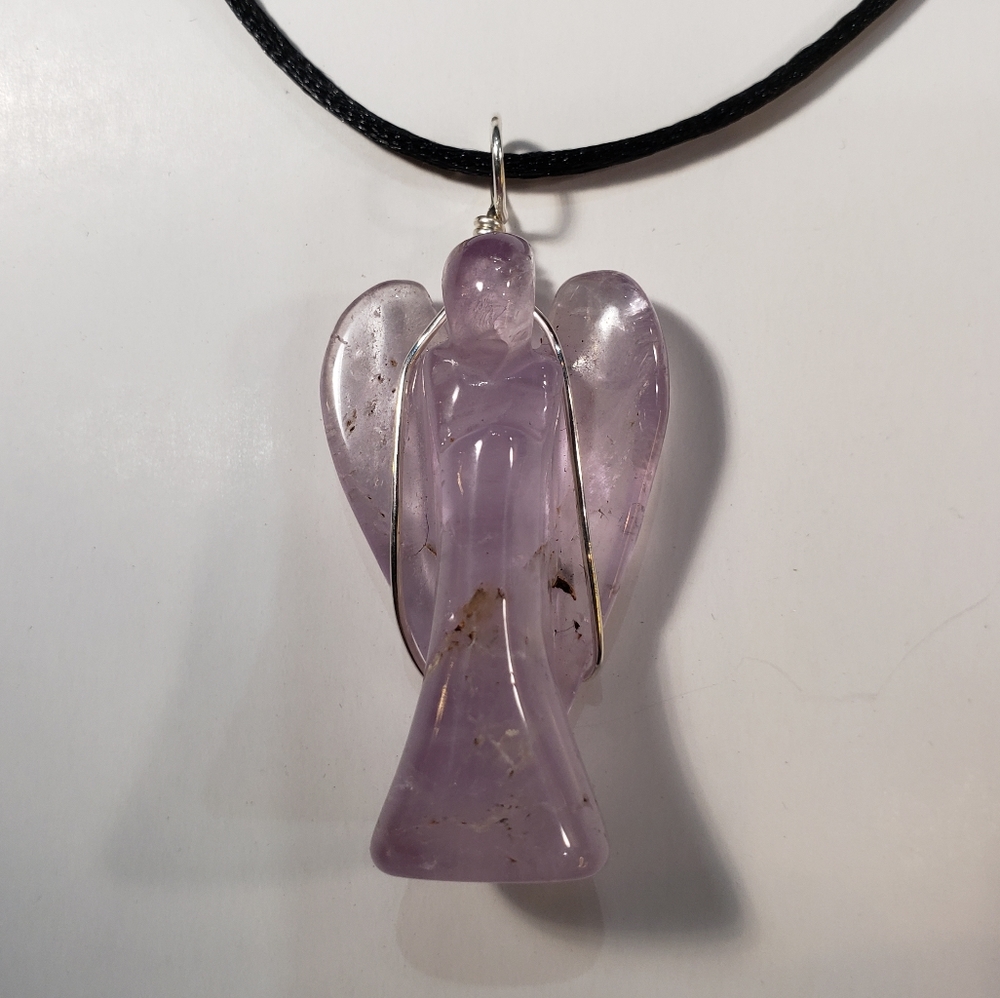 Amethyst Angel Pendant